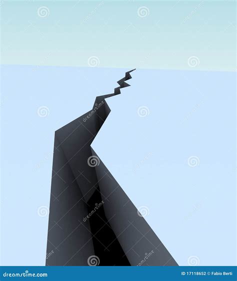 Crack earthquake stock illustration. Image of hole, fissure - 17118652