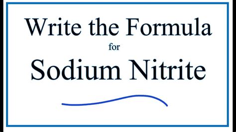 Sodium Nitrite Structure