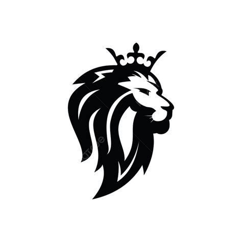 Lion King Logo Silhouette PNG Transparent, Lion And Crown Logo Template ...