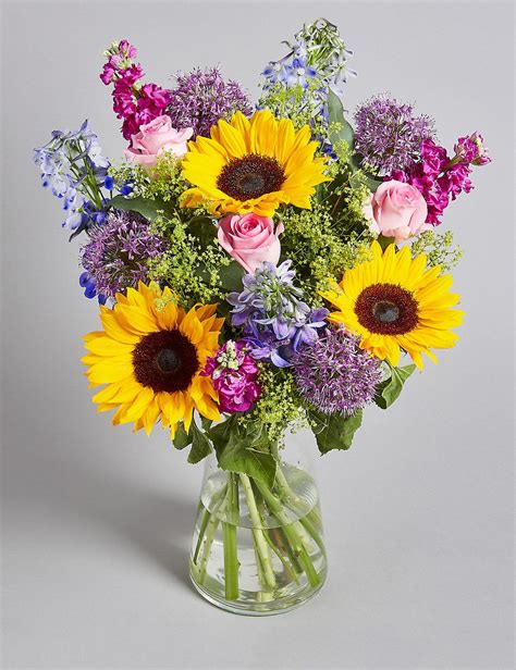 Bouquets | Flowers | M&S | Flower arrangements delivery, Summer flower arrangements, Flower ...