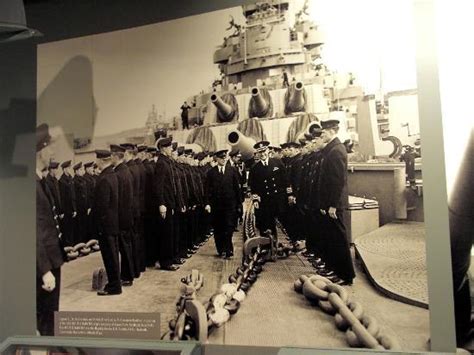 USS SD crew in inspection formation - Picture of USS South Dakota ...