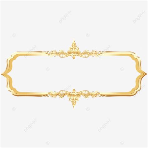 Khmer Border Thai Abstract Gold Luxurious Retro, Border, Gold, Luxurious PNG Transparent Clipart ...