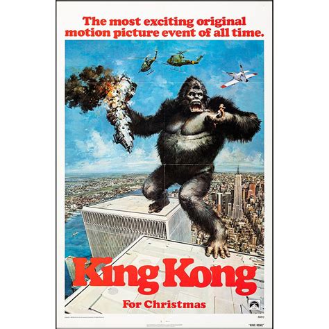 Vintage Movie Poster King Kong 1976 Starring Jeff Bridges and Charles ...