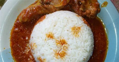 White rice and chicken stew Recipe by Diana Asare - Cookpad