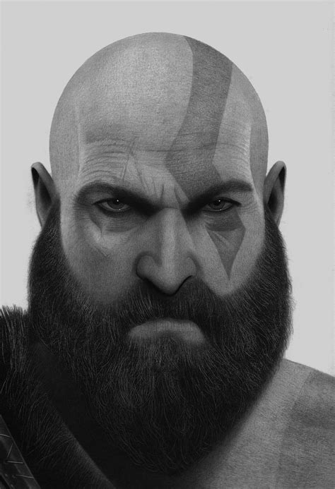 Kratos drawing by me [Image] : r/PS4