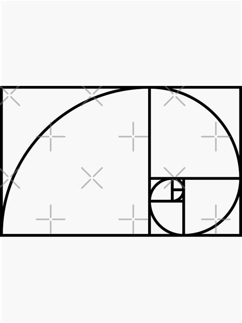 "Golden Ratio Fibonacci Spiral Photography" Sticker for Sale by ThreadsNouveau | Redbubble