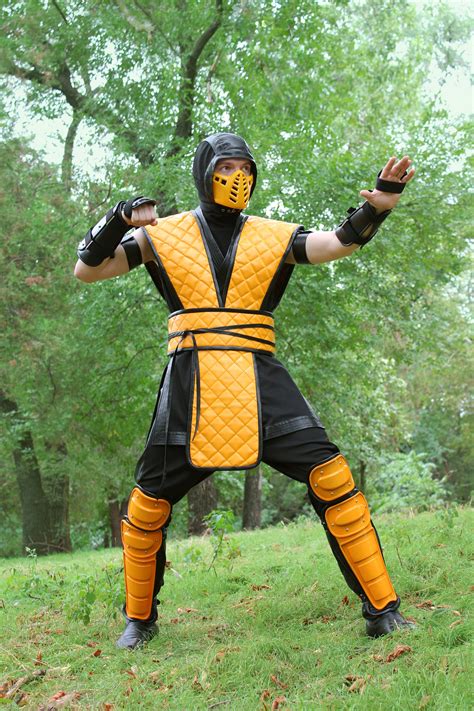 Scorpion Cosplay Costume Mortal Kombat Klassic arcade ninja | Etsy