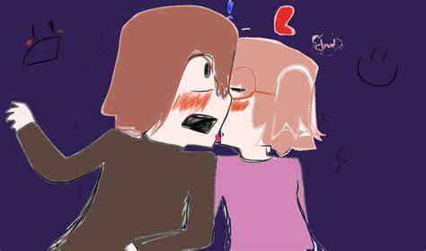 Rigby and Eileen *surprise kiss* by dessources on DeviantArt