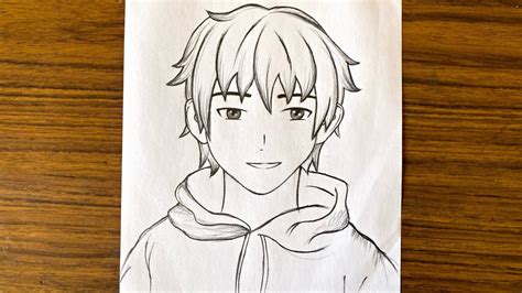 Cómo dibujar chico anime || Cómo dibujar animes para principiantes || Tutorial de dibujo para ...