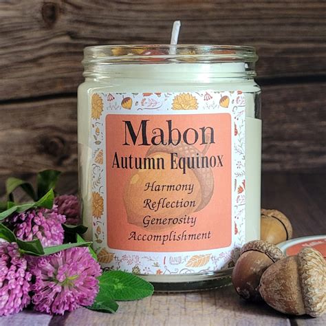 Mabon Candle Autumn Equinox Candle Altar Candle for Mabon - Etsy