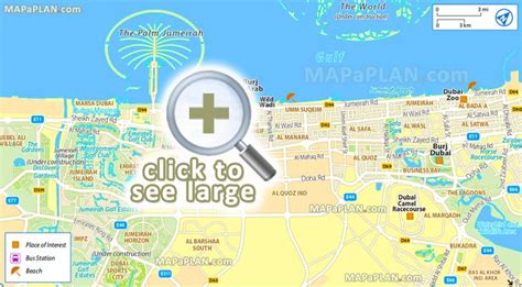 Dubai maps - Top tourist attractions - Free, printable city street map - MapaPlan.com