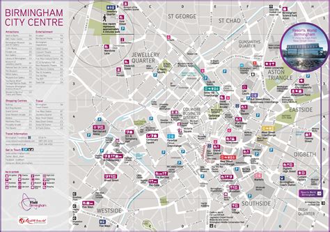 Birmingham city centre map - Ontheworldmap.com