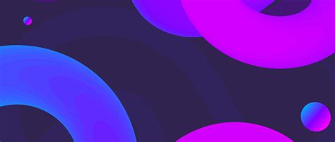 3840x1644 Resolution Abstract Neon Circle Shapes 3840x1644 Resolution ...