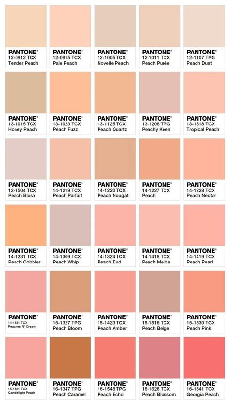 Shades of Peach | Nude color palette, Peach paint colors, Pantone ...