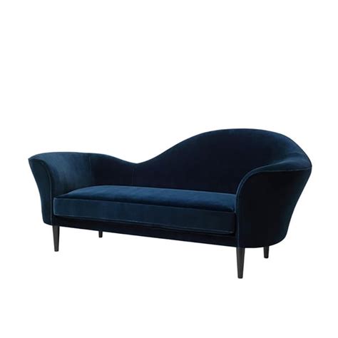 Luxury Sofa Modern Blue Velvet Upholstered Sofa 3-Seater 78.7" Sofa | Homary