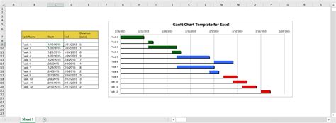 Gantt Chart Illustrator Template