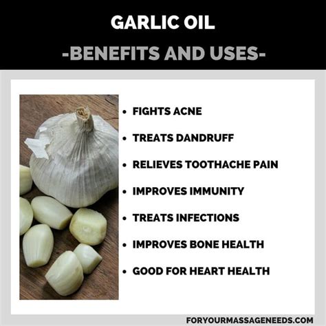 Garlic Oil Health Benefits and Uses - For Your Massage Needs