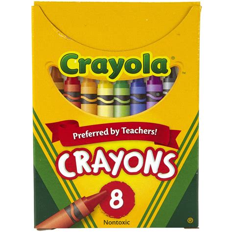 Crayola Crayons, Reg Size, 8 Colors Per Box, Set Of 24 Boxes - Walmart.com