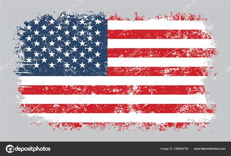 Grunge old American flag vector illustration Stock Vector Image by ©BreakingTheWalls #286689736