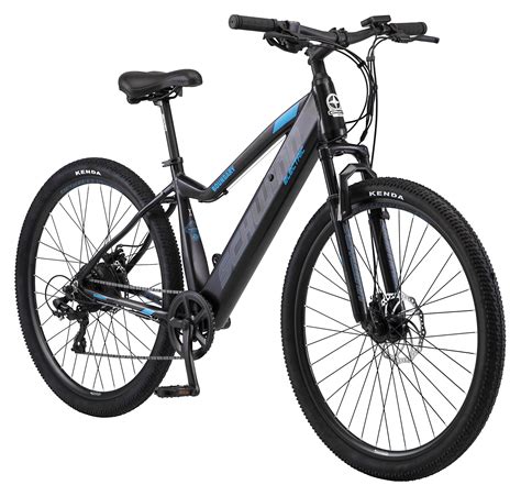 Schwinn Boundary ELECTRIC Mountain Bike, 29-inch wheels, 7 speeds, 250-watt pedal assist motor ...