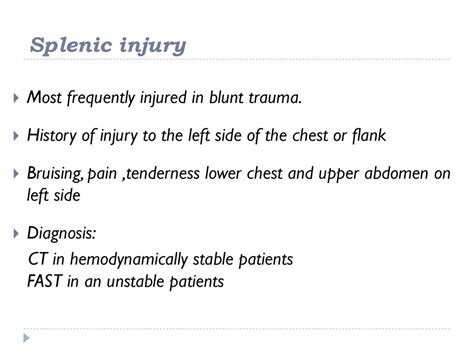 Management of blunt abbominal injury - ppt download