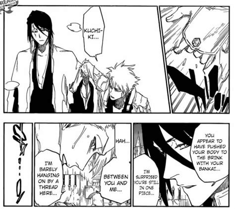 toshiro hitsugaya and byakuya kuchiki tybw bleach manga panel | Bleach ...