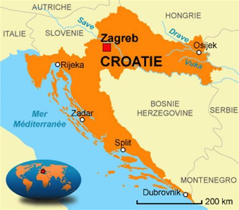 Croatia maps: transports, geography and tourist maps of Croatia in ...