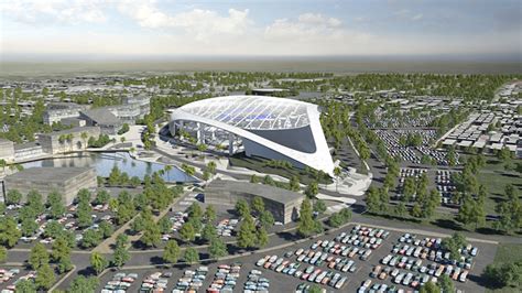 LOOK: Rams show off splashy model of new $2.6 billion stadium in Los Angeles - CBSSports.com