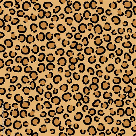 Leopard Spots Animal Skin Seamless Repeating Pattern Background Vector ...