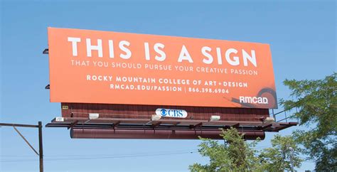 RMCAD Launches "This Is A Sign" Billboard Campaign | RMCAD | Denver CO