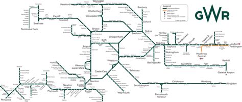 Transit Maps: Submission: Unofficial Map – Routes of the Great Western Railway by Xsanda