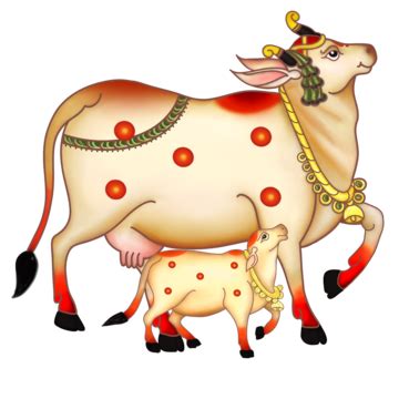 Pichwai Cow Drawing PNG Transparent Images Free Download | Vector Files | Pngtree