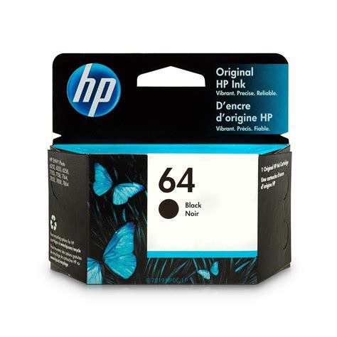 Genuine HP 64 Black Ink Cartridge-12347808