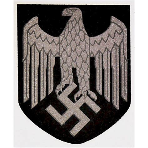 GERMAN WW2 HEER HELMET DECAL VARIANT " GRAY OUTLINES" - WARSTUFF.COM