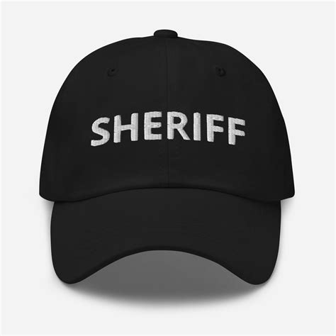 Sheriff Embroidered Hat Sheriff Baseball Cap Police Law Enforcement Hat Sheriff Custom Uniform ...