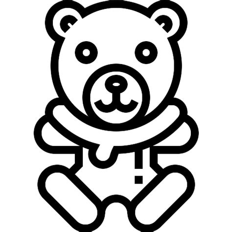 Teddy Bear Toy Vector SVG Icon - SVG Repo