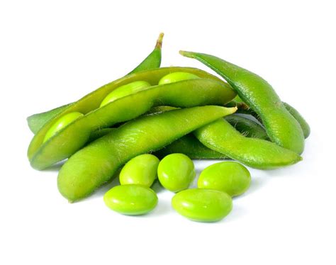 Green soybeans on white background | Maryland Soybean Board