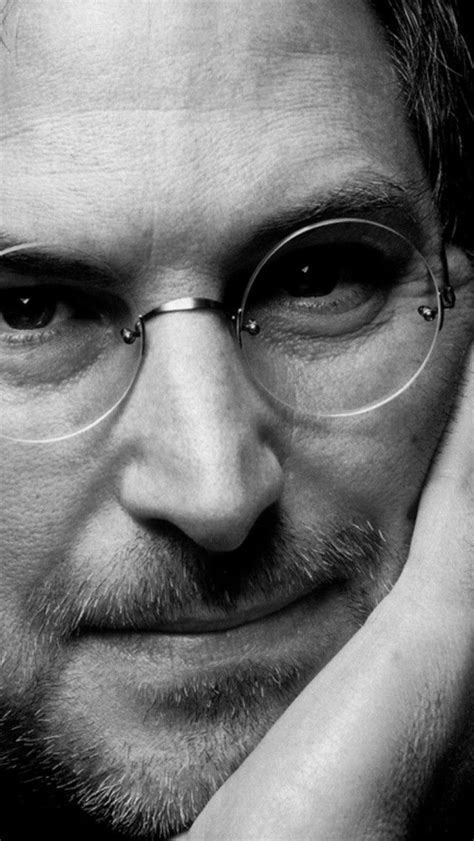 Steve Jobs Portrait Close Up Glasses Android iPhone Wallpaper Background Lockscreen HD Check ...