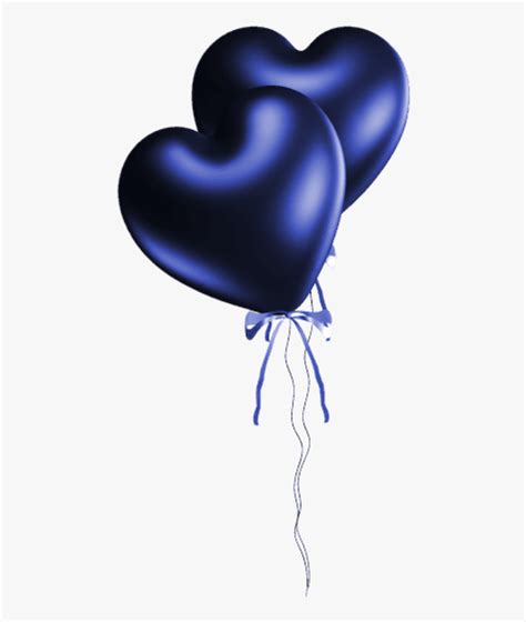 Free Png Download Blue Heart Balloons Png Images Background - Blue ...