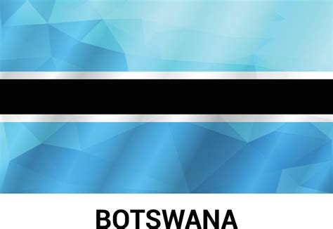 Botswana flag design vector 13348332 Vector Art at Vecteezy