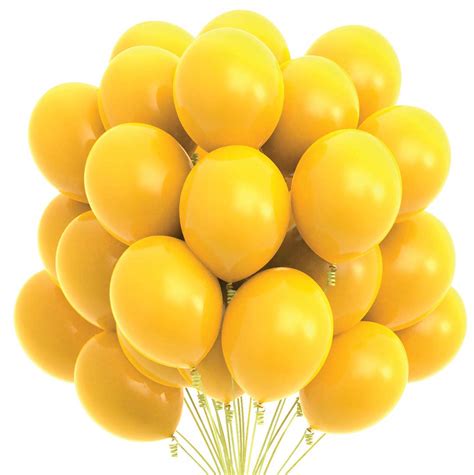 Buy Prextex 75 Yellow Party Balloons 12 Inch Yellow Balloons with ...