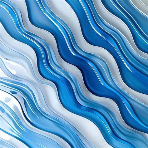 Premium Photo | Photo of blue color variations gradient wave curve lines designs on white background