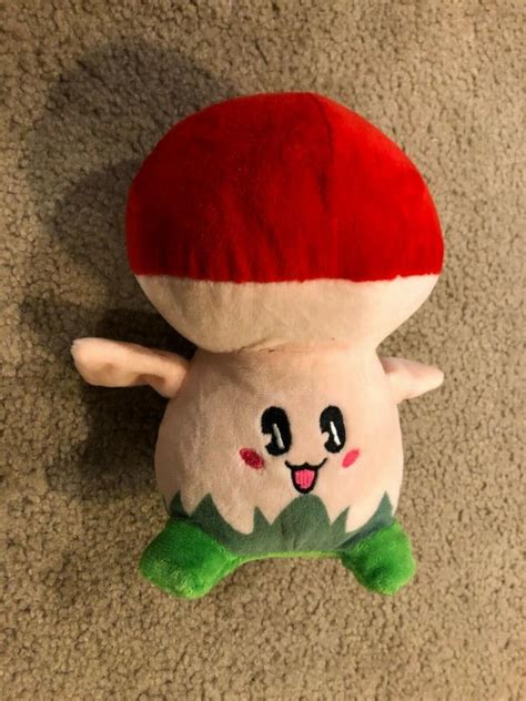 Super Mario Brothers Plush Mushroom Shroom Red Cap Toy Plush Suction Cup 10" | #2102223038