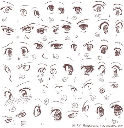 Anime eye expressions | Dibujos de ojos, Como dibujar ojos anime, Como ...