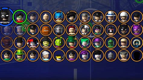 LEGO BATMAN: The Videogame! Complete Character Grid! - YouTube