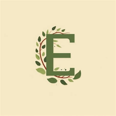 Premium AI Image | Monogram logo of letter E