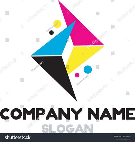 Vectorized Logo Cmyk Colors Template Stock Vector (Royalty Free) 2108023028 | Shutterstock