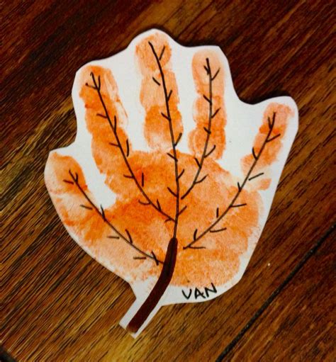 Handprint Leaf | Fall arts and crafts, Toddler crafts, Baby art projects