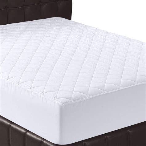 Quilted Fitted Mattress Pad (Twin) - Mattress Cover Stretches up to 16 Inches Deep - Mattress ...