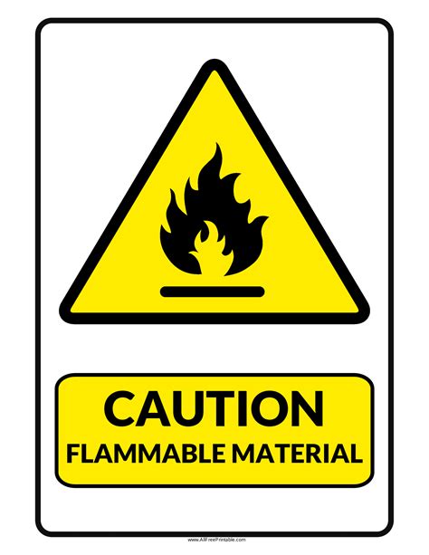 Flammable Signs | Poster Template